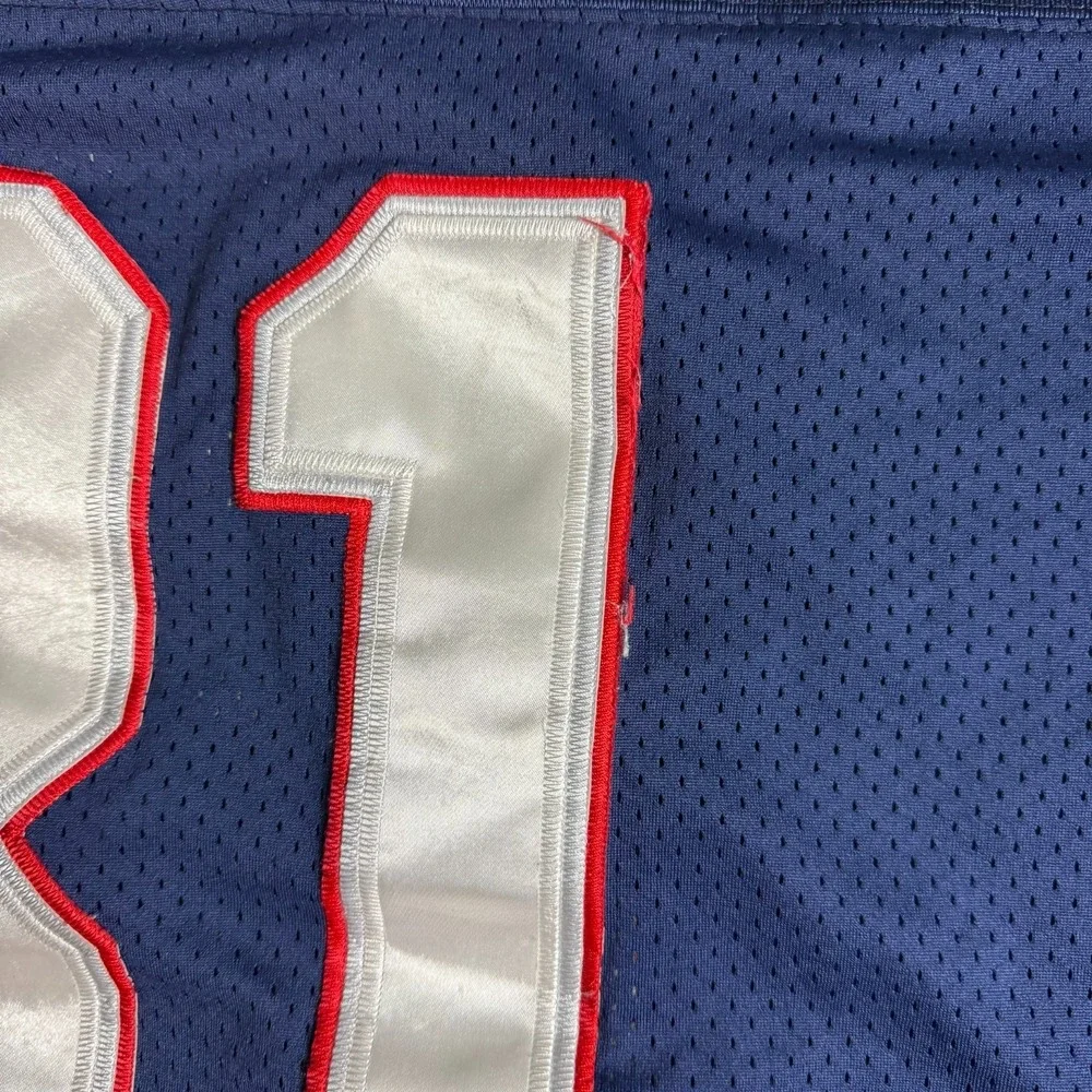 New England Patriots #81 Reebok NFL Equipment Authentic Jersey Sz‎ 52 read